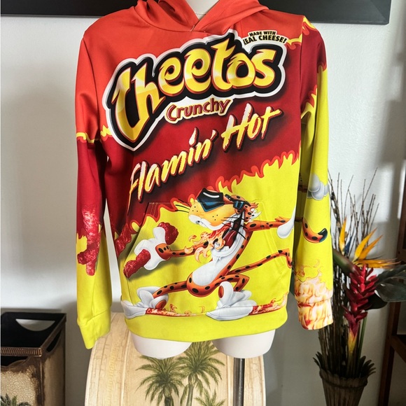 Kids Flamin' Hot Cheetos Hoodie All-Ver 3D Print Sweatshirt Unisex Pullover M - Picture 3 of 13